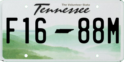 TN license plate F1688M