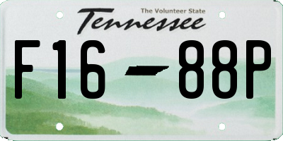 TN license plate F1688P
