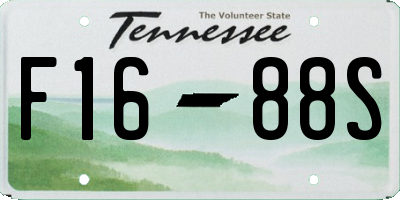 TN license plate F1688S