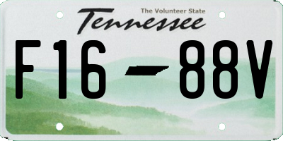 TN license plate F1688V