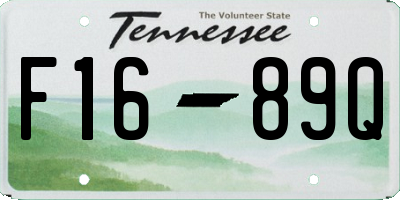 TN license plate F1689Q