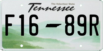 TN license plate F1689R