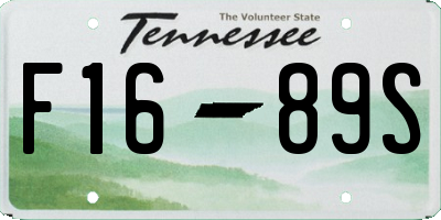 TN license plate F1689S