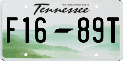 TN license plate F1689T