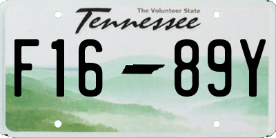 TN license plate F1689Y