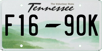 TN license plate F1690K