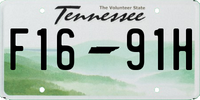 TN license plate F1691H