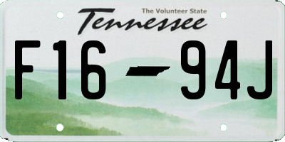 TN license plate F1694J