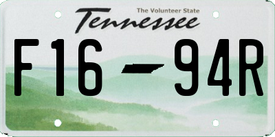 TN license plate F1694R