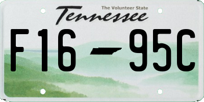 TN license plate F1695C