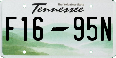 TN license plate F1695N