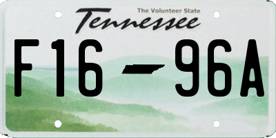 TN license plate F1696A