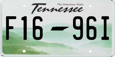 TN license plate F1696I
