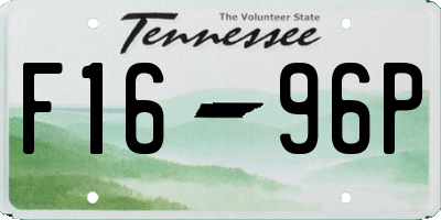 TN license plate F1696P