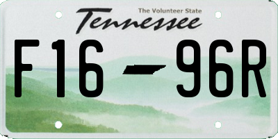 TN license plate F1696R