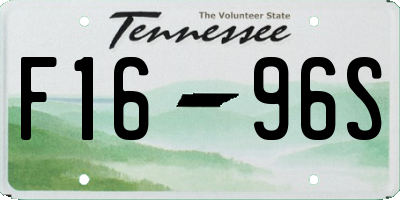 TN license plate F1696S