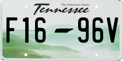 TN license plate F1696V