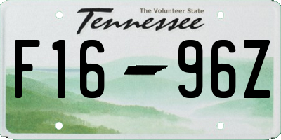 TN license plate F1696Z