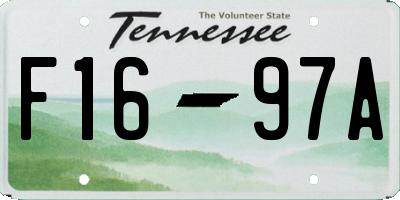 TN license plate F1697A
