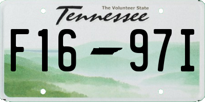 TN license plate F1697I