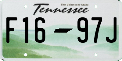 TN license plate F1697J