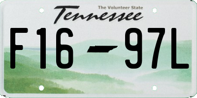 TN license plate F1697L