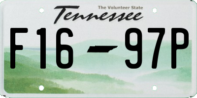 TN license plate F1697P
