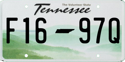 TN license plate F1697Q