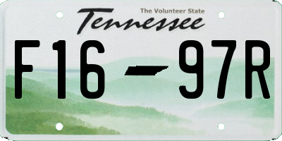 TN license plate F1697R