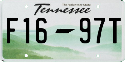 TN license plate F1697T