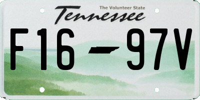 TN license plate F1697V