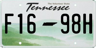 TN license plate F1698H