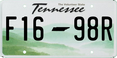 TN license plate F1698R