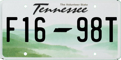 TN license plate F1698T