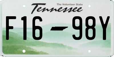 TN license plate F1698Y