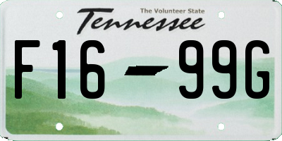 TN license plate F1699G