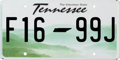 TN license plate F1699J
