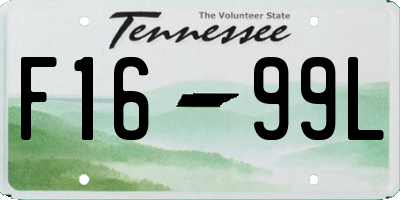 TN license plate F1699L