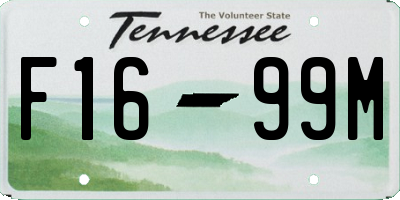 TN license plate F1699M