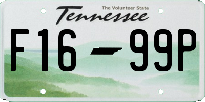 TN license plate F1699P