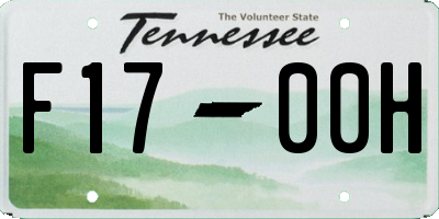 TN license plate F1700H