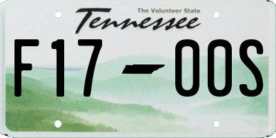 TN license plate F1700S