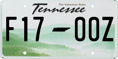 TN license plate F1700Z