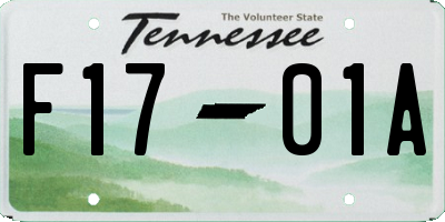 TN license plate F1701A