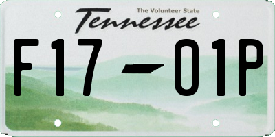 TN license plate F1701P