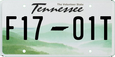 TN license plate F1701T