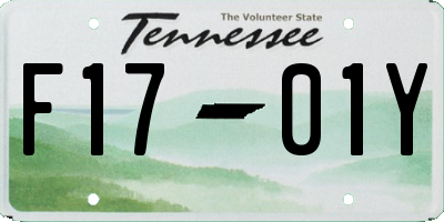 TN license plate F1701Y