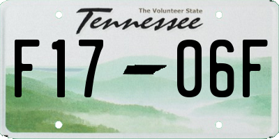TN license plate F1706F