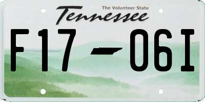 TN license plate F1706I