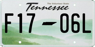 TN license plate F1706L